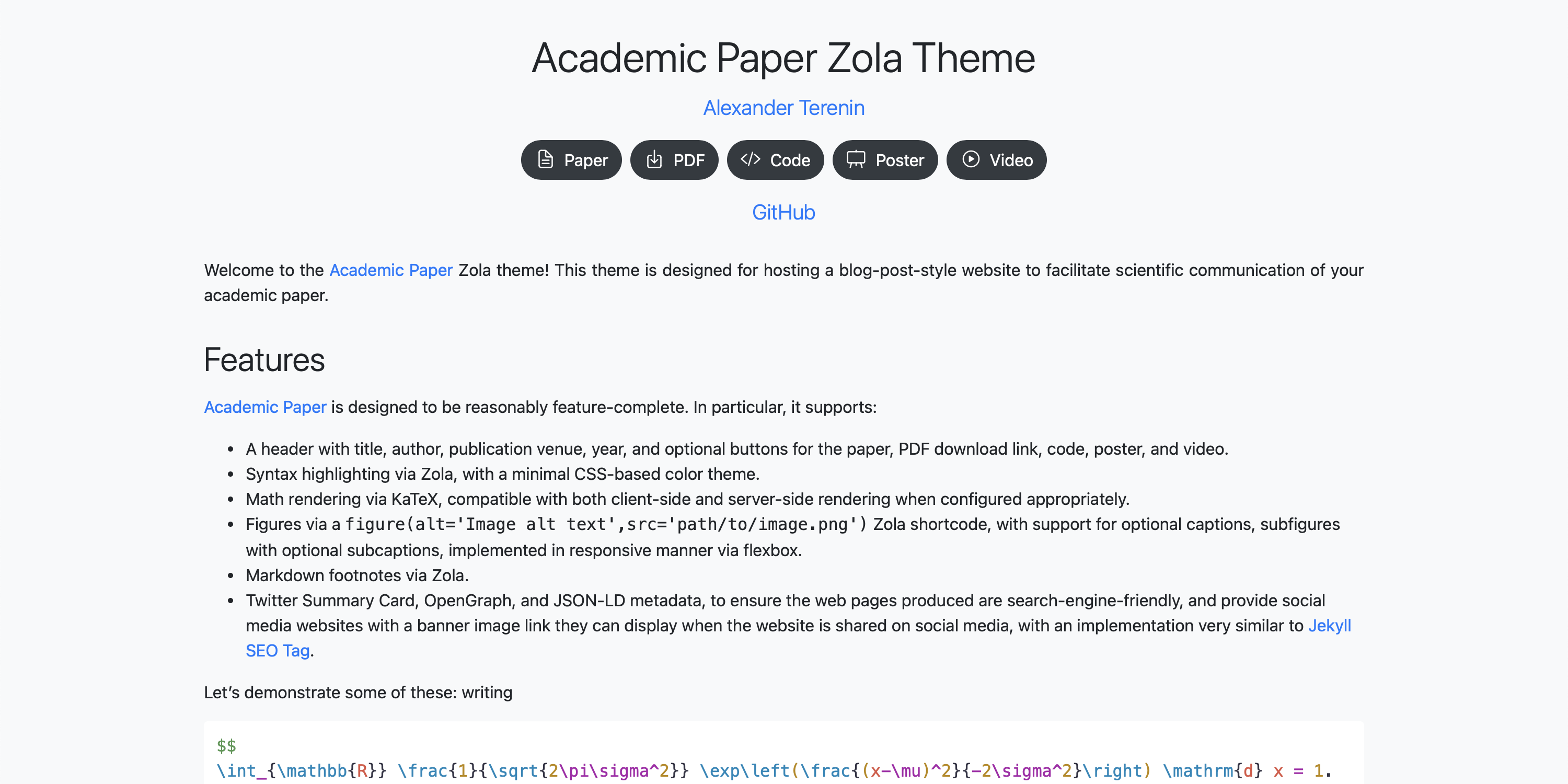 Academic Paper 的截图